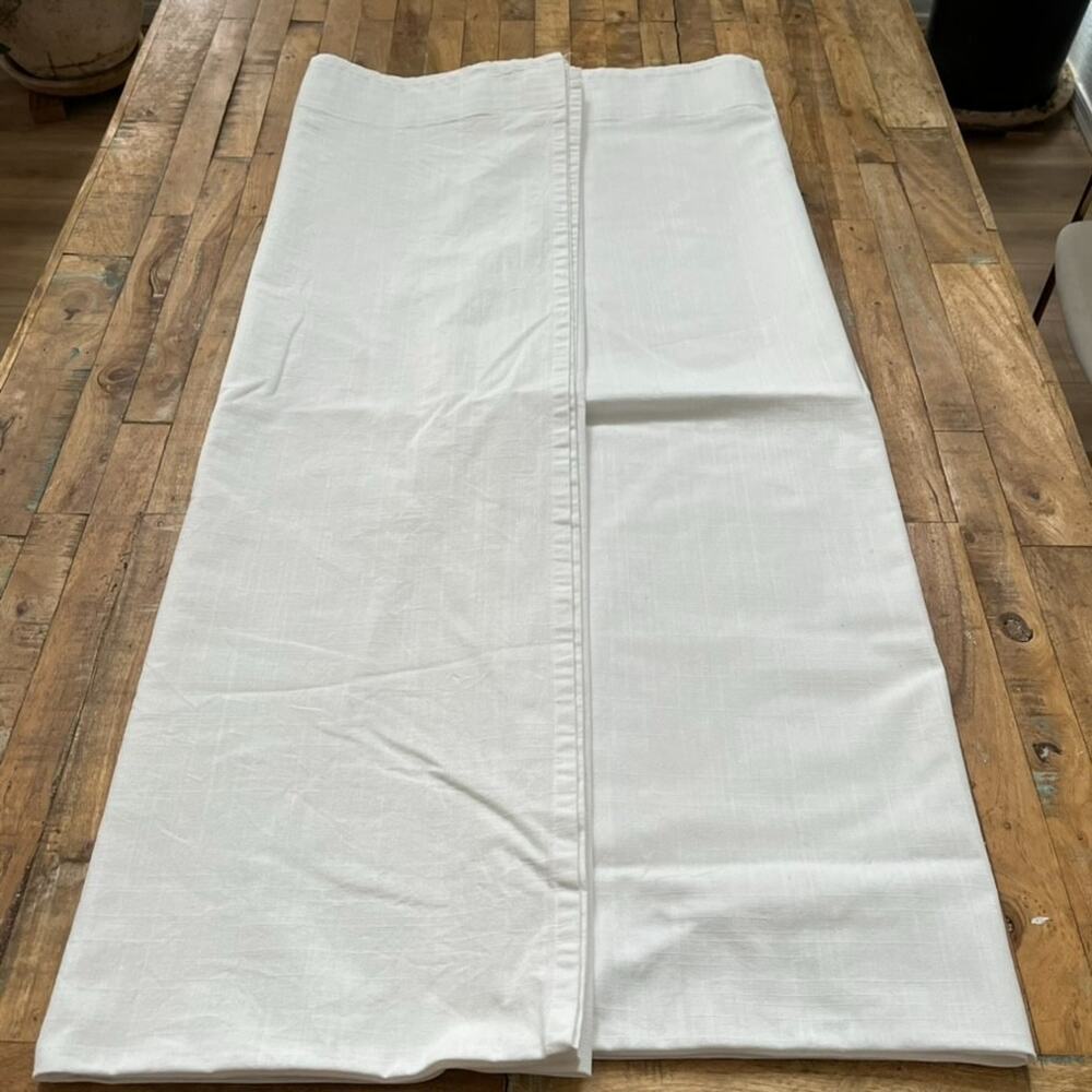 IKEA RITVA Cotton Curtains 54 x 95" 1 Pair 2 Panels White Drapes